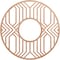 Ekena Millwork Empire Wood Fretwork Pierced Ceiling Medallion, Cherry, 32"OD x 11 3/4"ID x 1/4"T CMWP32X32X0250EPCH - alternate 1
